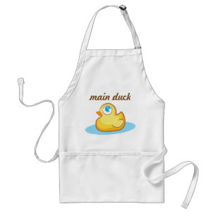 Tablier en caoutchouc de duckie de canard de jaune