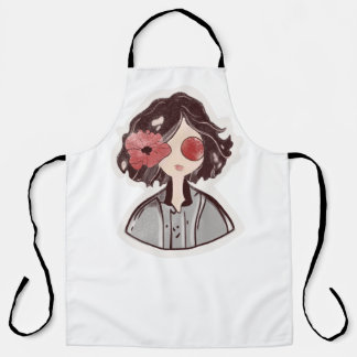 Tablier en fleur enchanté