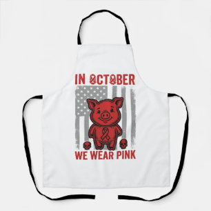 Tablier En Octobre Nous Portons Rose Conception De La Sens