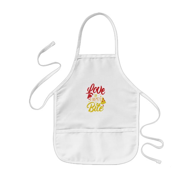 Tablier Enfant Aimer Pizza Apron pour enfants (Devant)