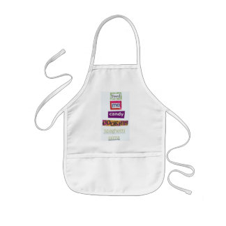 Tablier Enfant alimentez-moi la pizza de spaghetti de biscuits de