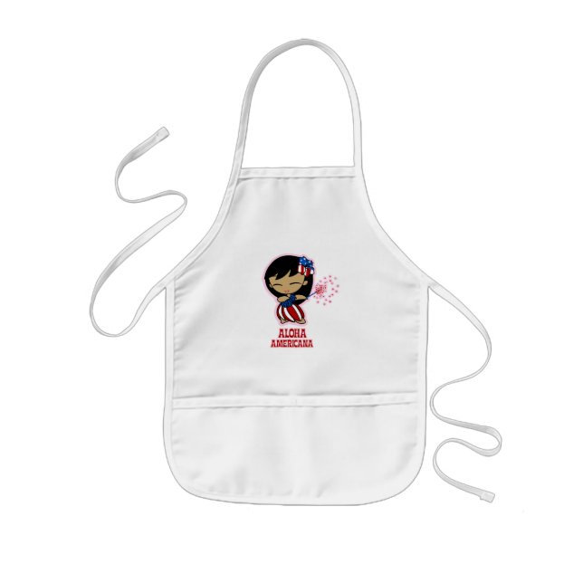 Tablier Enfant Aloha Honeys Firecracker Hula Girl Aprons (Devant)