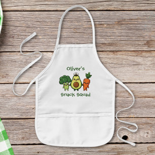 Tablier Enfant Amis légumes Kawaii mignons