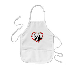 Tablier Enfant Amour d'ours panda