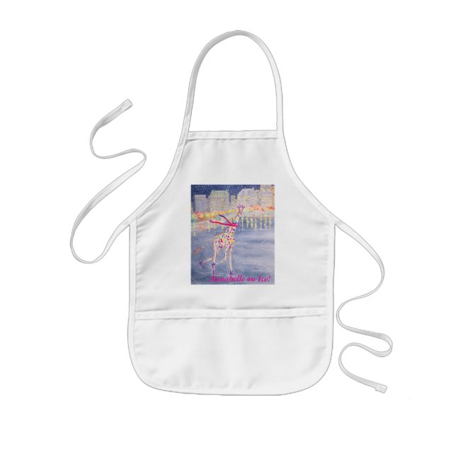 Tablier Enfant Annabelle sur la glace ! Le tablier de l'enfant (Devant)