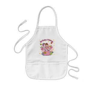 Tablier Enfant Anniversaire Princesse Je suis quatre t-shirts et 