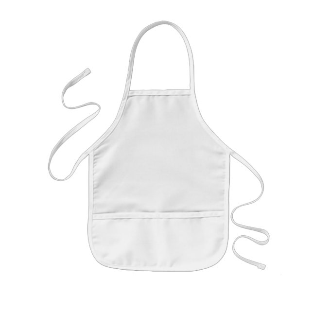 Tablier Enfant Apron blanc uni blanc uni (Devant)