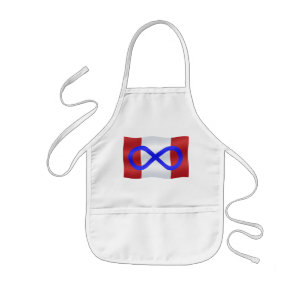 Tablier Enfant Apron du drapeau des Métis Première nation du Cana
