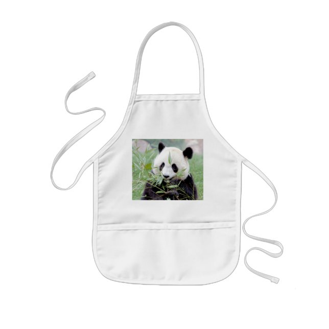 Tablier Enfant Apron Photo panda géant, animaux 0084. (Devant)