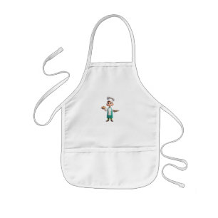 Tablier Enfant Apron pour les enfants avec photo d'un chef drôle