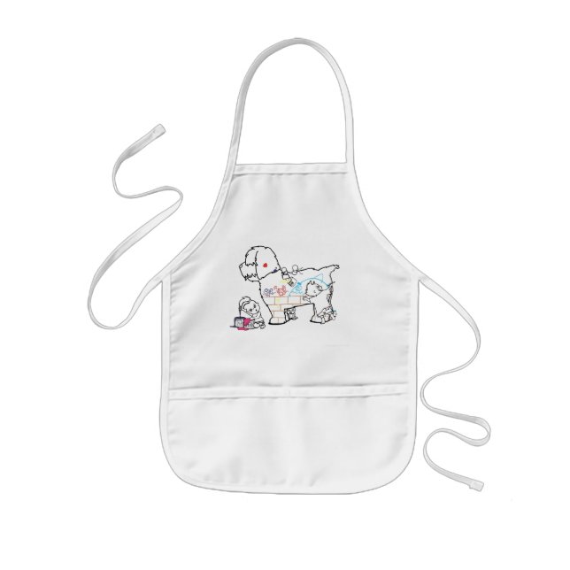 Tablier Enfant Art de chien (Devant)