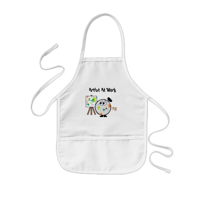 Tablier Enfant Artiste au tablier de Weeble de travail (Devant)