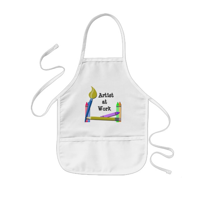 Tablier Enfant Artiste au travail (Devant)