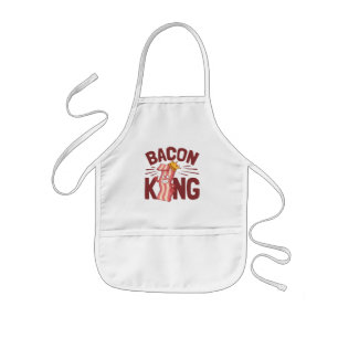 Tablier Enfant Bacon King Meat Lover Cadeaux pour Hommes Garçon