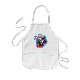 Tablier Enfant Badge de fleurs et papillons Bambi