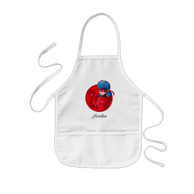Tablier Enfant Badge rouge Ladybug (Devant)