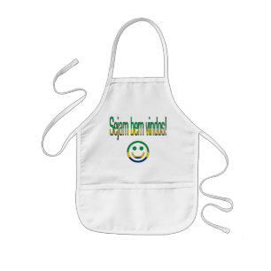Tablier Enfant Bem Vindos de Sejam ! Couleurs de drapeau du