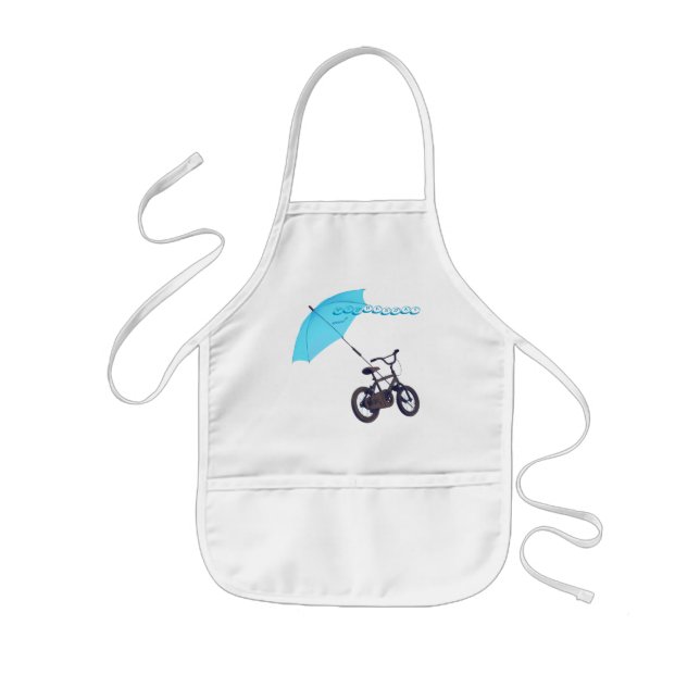 Tablier Enfant bicyclette + parapluie (Devant)