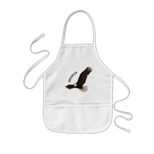 Tablier Enfant Bonne illustration de dessin d'aigle à chauve-sour