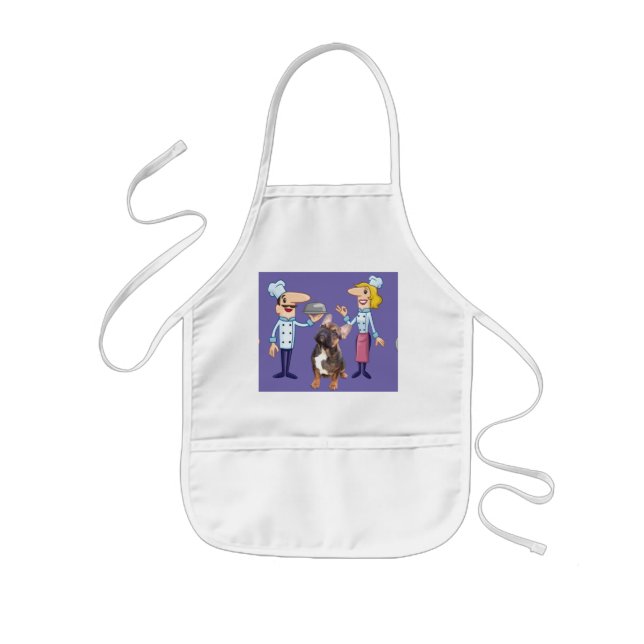 Tablier Enfant Bouledogue français cuisinier Bouledogue français  (Devant)
