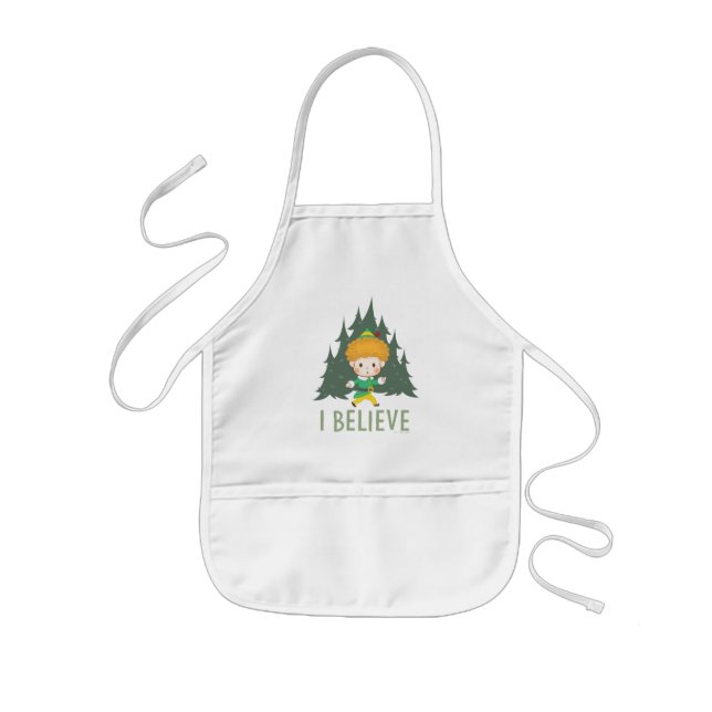 Tablier Enfant Buddy l'Elfe Je crois (Devant)