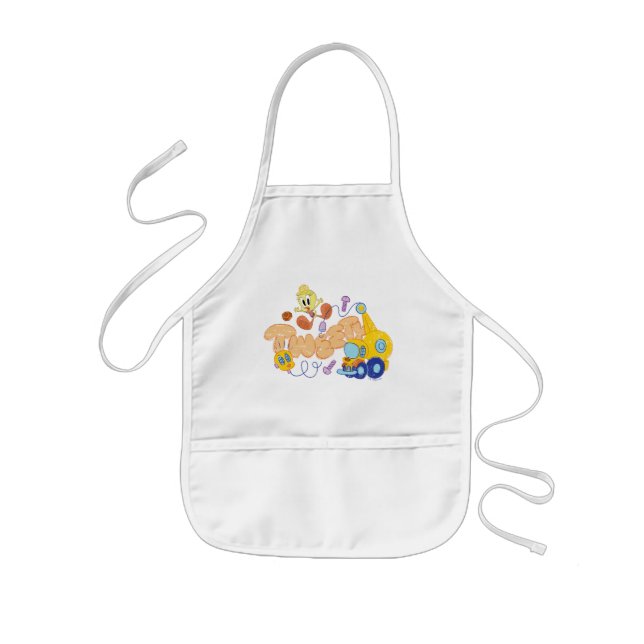Tablier Enfant BUGS BUNNY BUILDERS™| Croquis de TWEETY™ (Devant)