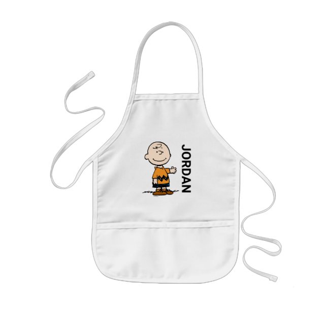 Tablier Enfant cacahuètes | Charlie Brown | Ajouter Votre Nom (Devant)