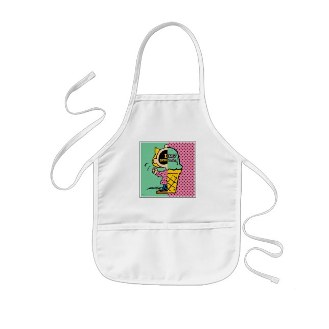 Tablier Enfant cacahuètes | Crème de glace Sally demi et demi (Devant)