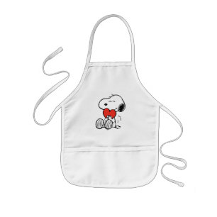 Tablier Enfant cacahuètes Saint Valentin Snoopy Heart Hug