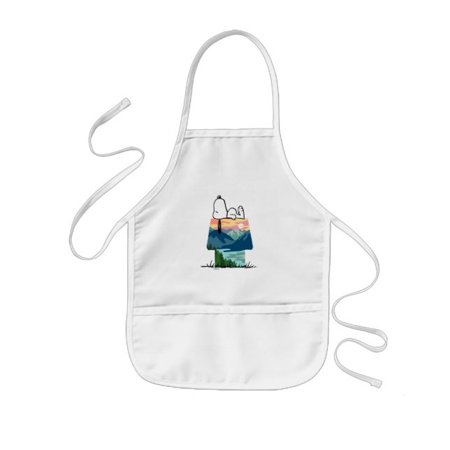 Tablier Enfant cacahuètes | Snoopy Dog House Go Wild (Devant)