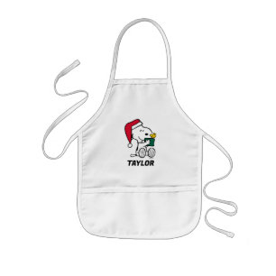 Tablier Enfant cacahuètes Snoopy Père Noël & Woodstock Ajoute