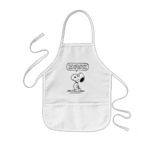 Tablier Enfant cacahuètes   Snoopy Vous ne pouvez pas regarder to