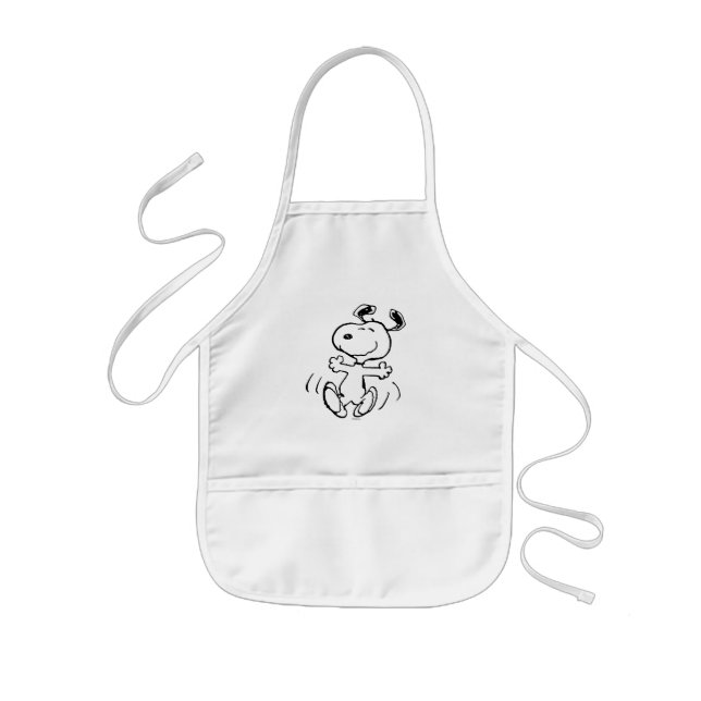 Tablier Enfant cacahuètes | Une Danse Heureuse Snoopy (Devant)