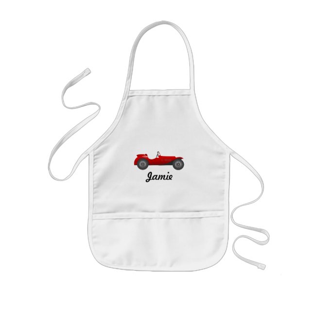 Tablier Enfant Cadeaux de voiture classique personnalisés (Devant)