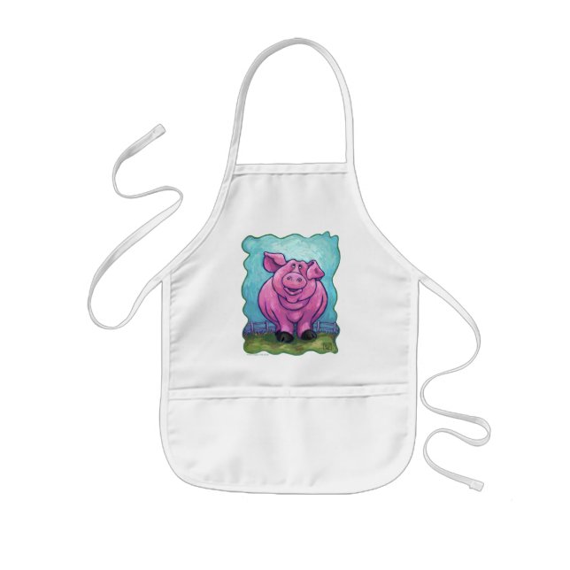 Tablier Enfant Cadeaux et accessoires de cochon (Devant)