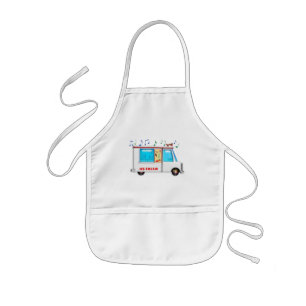 Tablier Enfant Camion de crème glacée avec la musique