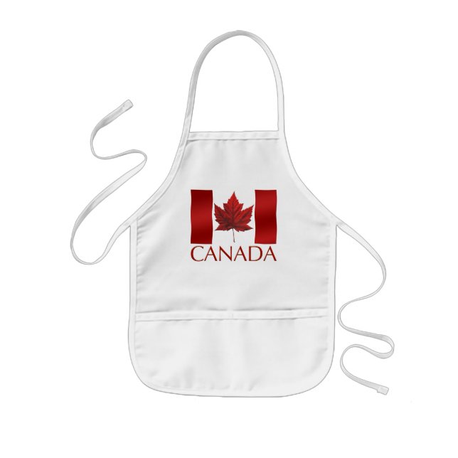 Tablier Enfant Canada Drapeau souvenir enfants Apron Canada Souve (Devant)