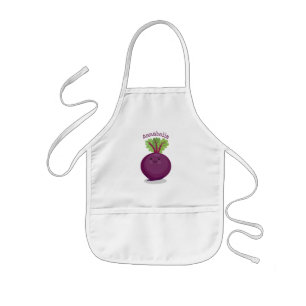 Tablier Enfant Caricature de la cuisine à la racine de betterave 