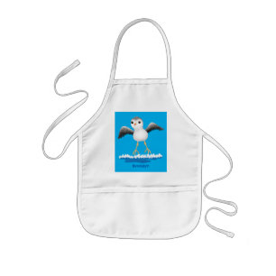 Tablier Enfant Caricature en bécasseau mignon