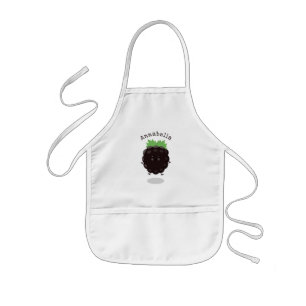 Tablier Enfant Caricature mignonne de mûre mauve de mûre mûre mau