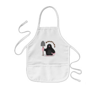 Tablier Enfant Caricature mole joyeux
