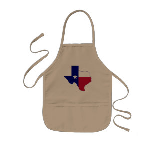 Tablier Enfant Carte du drapeau du Texas