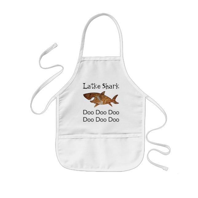 Tablier Enfant Chanukah Funny Latke Shark (Devant)