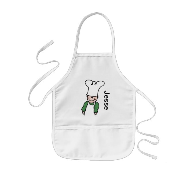 Tablier Enfant Chef avec votre nom dessus - Personnalisé (Devant)