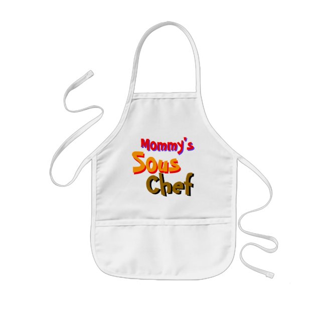 Tablier Enfant Chef de Sous de la maman (Devant)