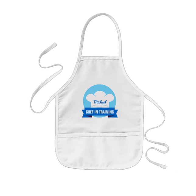 Tablier Enfant Chef en formation Blue Apron (Devant)