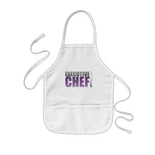 Tablier Enfant Chef exécutif pourpre