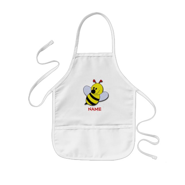 Tablier Enfant Chemise de peinture de bourdon ! (Devant)