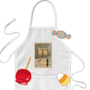 Tablier Enfant chouette vintage chou chou chou chou chou