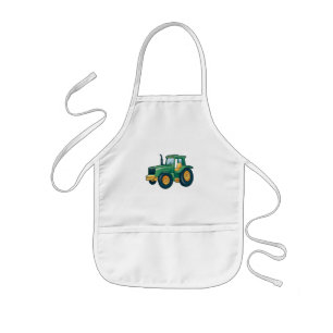 Tablier Enfant Conception de tracteur de dessin animé drôle